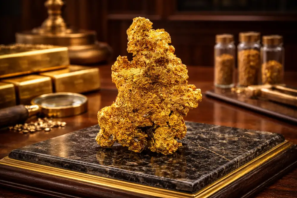 Vzorek ryzího zlata